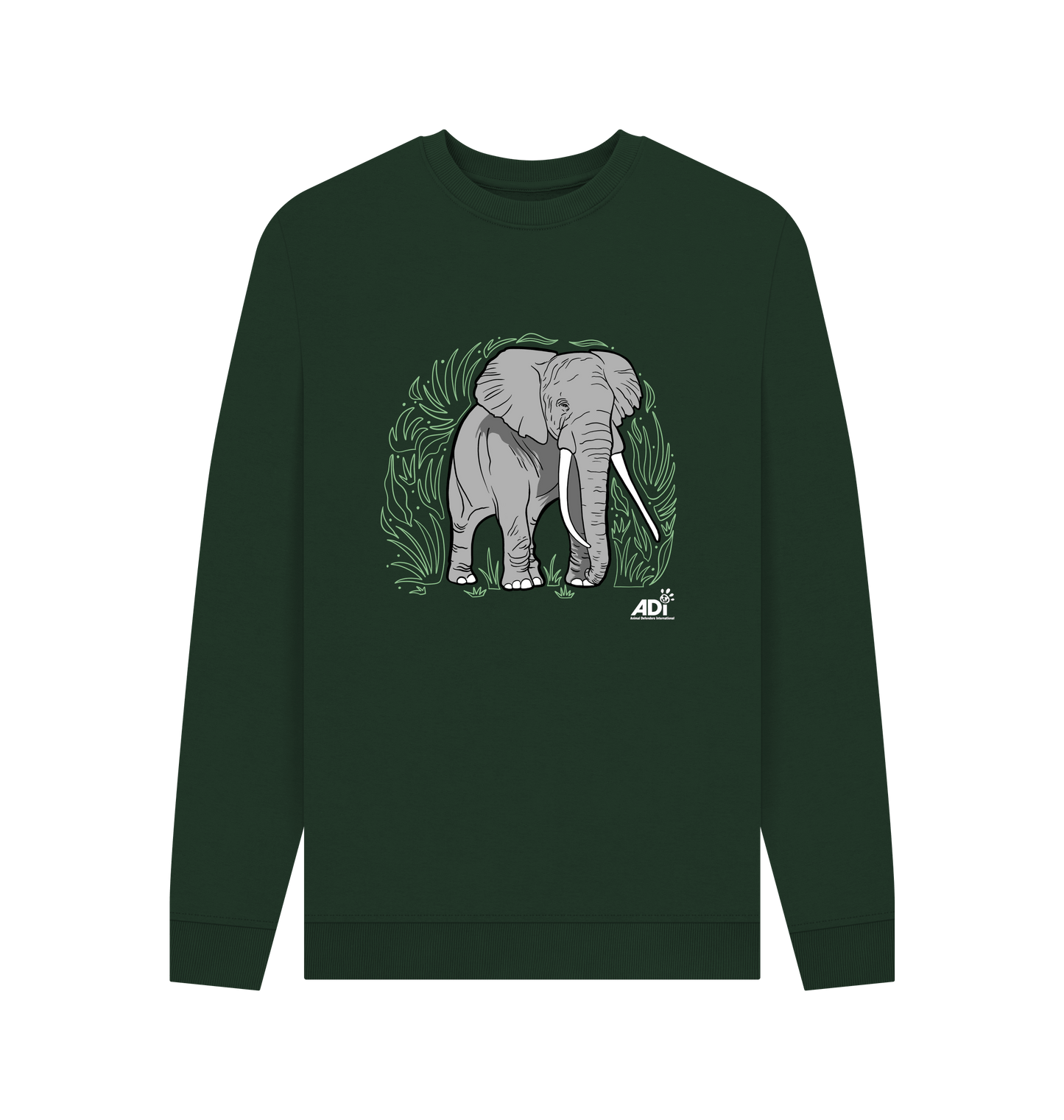Evergreen Printed Sweater Front
