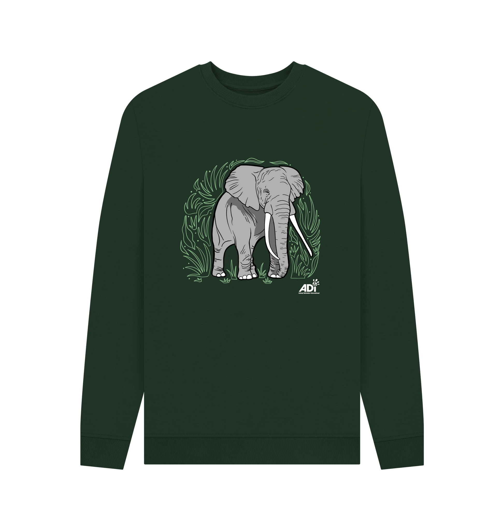 Evergreen Printed Sweater Front