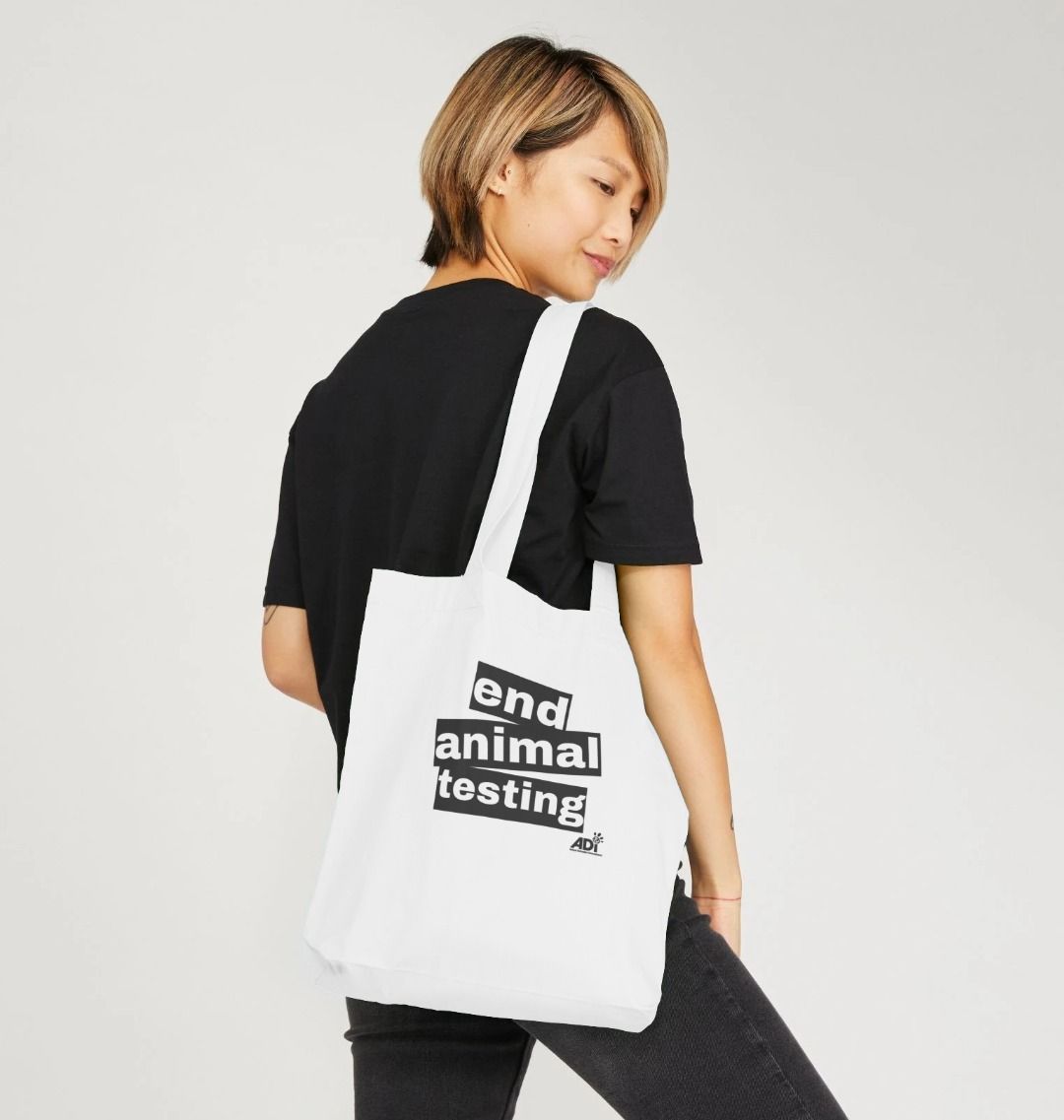 End Animal Testing Tote Bag