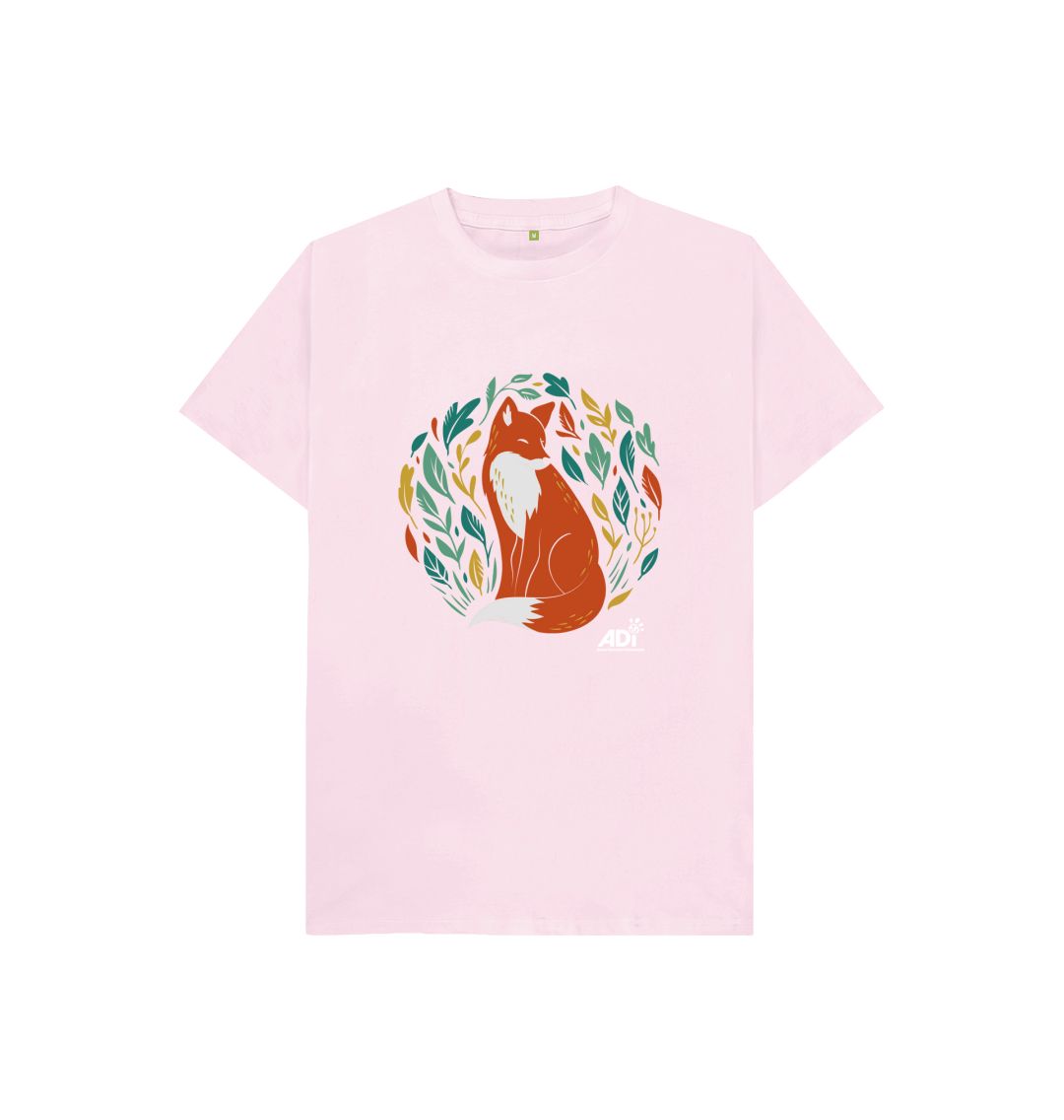 Pink Autumn Fox Kids T-Shirt