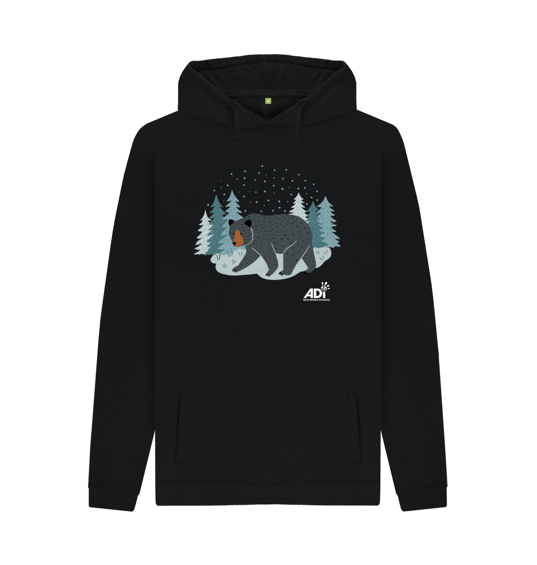 Black Printed Hoody