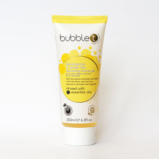Bubble T lemongrass & green tea shower gel