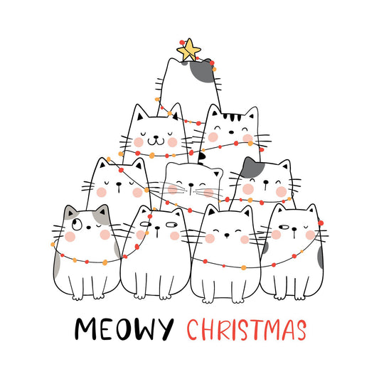 Meowy Christmas cards